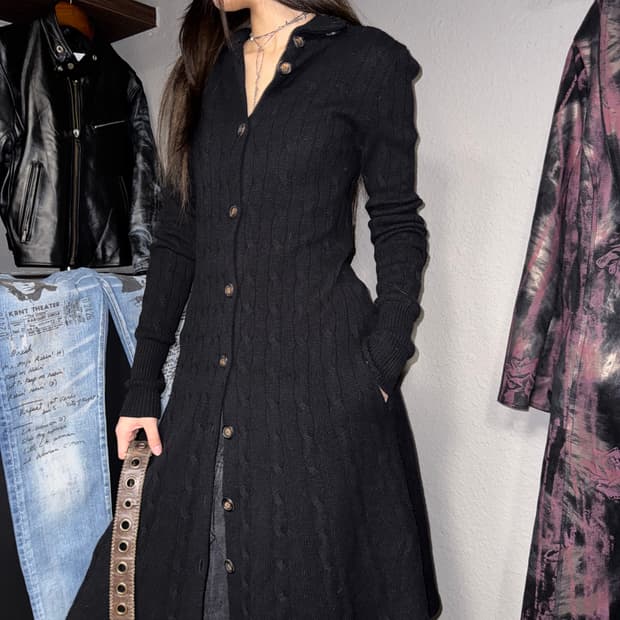 폴로 랄프로렌 케이블니트 원피스