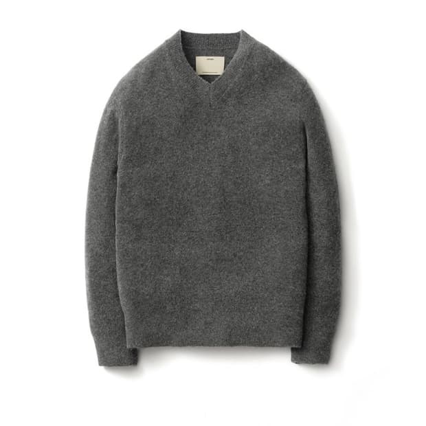 포터리 컴포트 브이넥 차콜