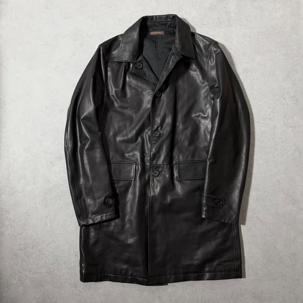 Prada sport leather car coat