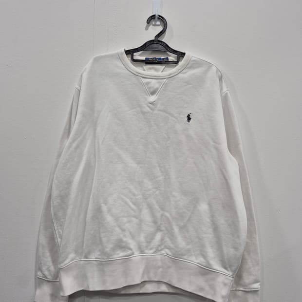 폴로 랄프로렌 화이트 맨투맨 티셔츠 남성 100사이즈