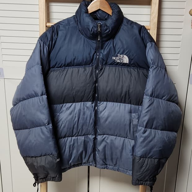 노스페이스 700 눕시 배색 패딩 자켓