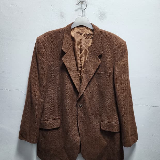 발망 WOOL 모직 헤링본 블레이저