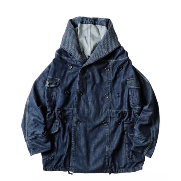 캐피탈 10oz 데님 링코트 인디고