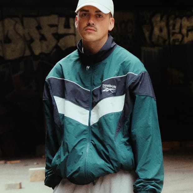 리복 헤리티지윈드브레이커 바람막이 그린