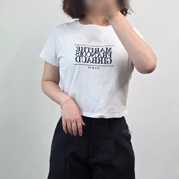 [프립]마리떼 프랑소와 저버 크롭 반팔티