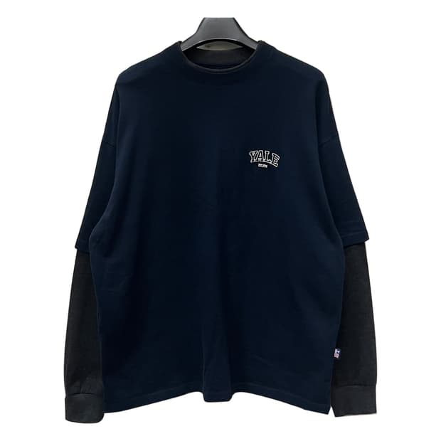 YALE 예일 레이어드 긴팔 롱슬리브 XL