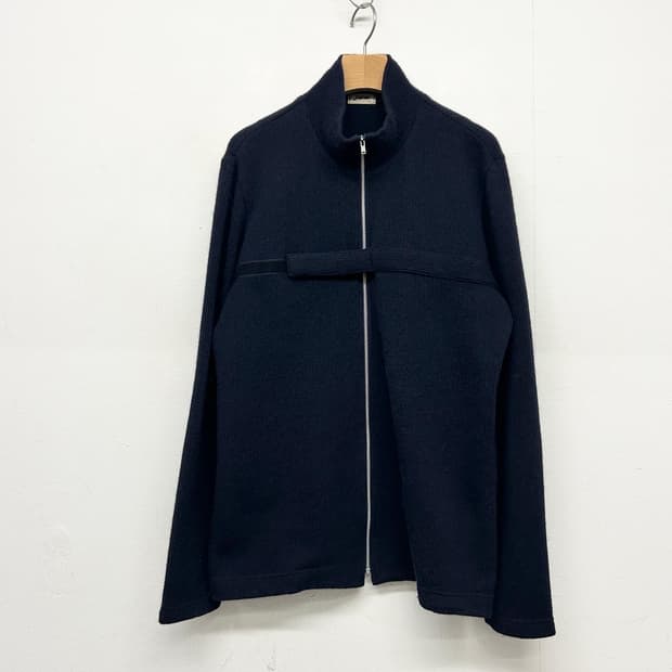 JUN 준맨 네이비 집업 니트 가디건