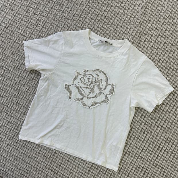 실측확인 마르디메크리티 로즈 반팔 0331D