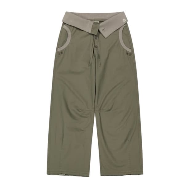 (1) 코이세이오 플로우 폴드 팬츠 카키