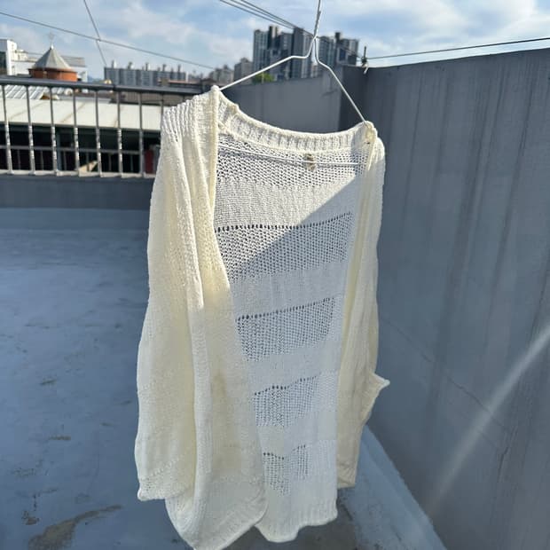 빈티지 아이보리 원버튼 볼레로 가디건 모리 모리걸 아오이유우