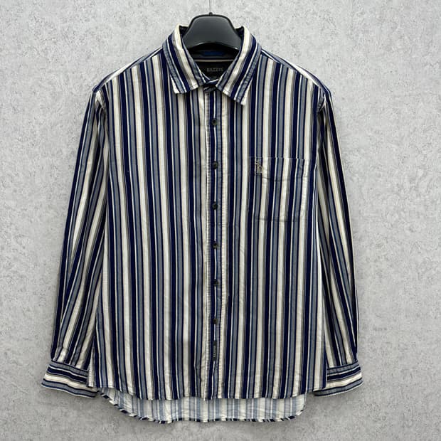 100 헤지스 남자 골덴 코듀로이 스트라이프 셔츠