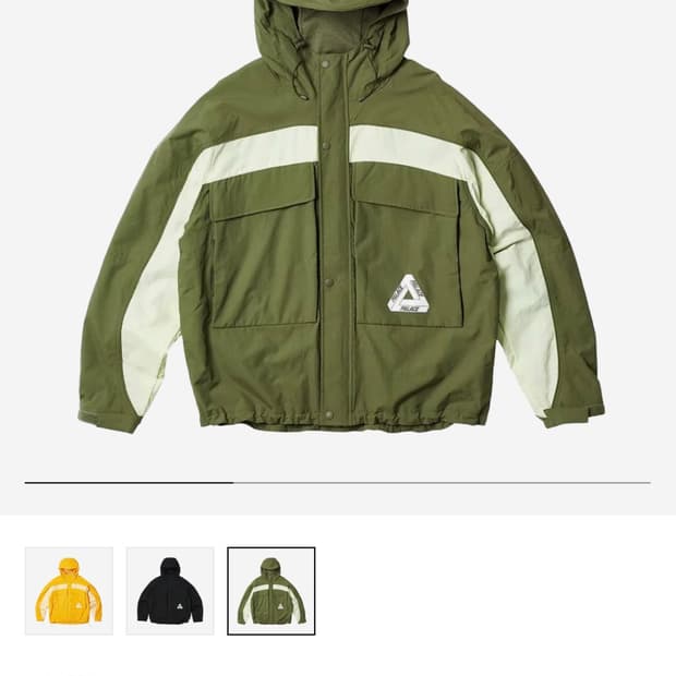 Palace Gone Fishing Jacket Olive - 23SS