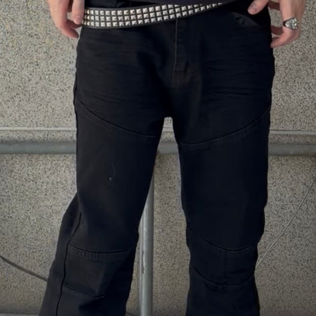 Opium Aesthetic Black Flared Denim Pants