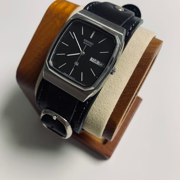 세이코 Seiko 스퀘어 G-STRAP 가죽 벨트
