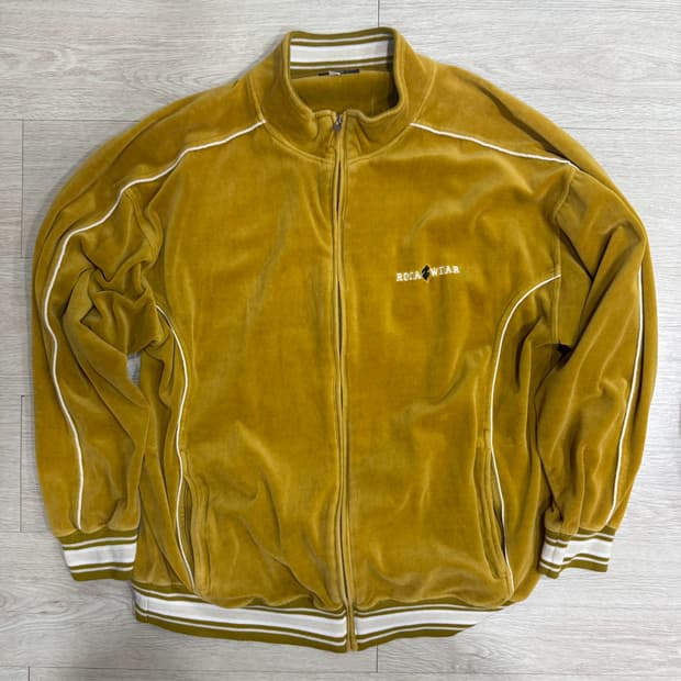 rocawear 로카웨어 벨벳 트랙탑 져지