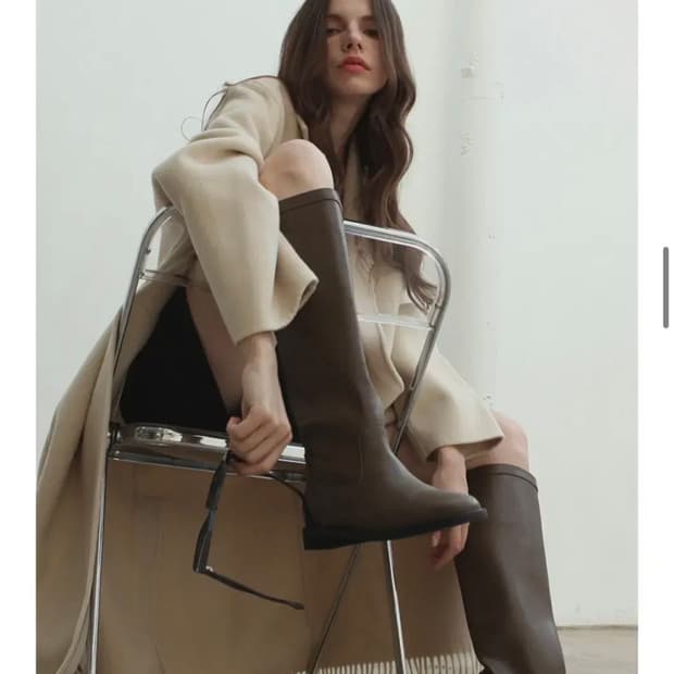 누스 클레망 롱부츠 카키 230