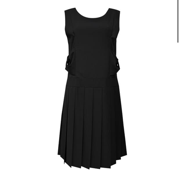 [새상품] 체메씨 BOW SLEEVELESS PLEATED DRESS