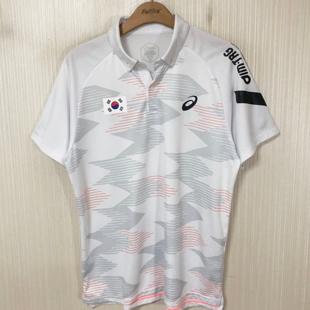 아식스국대 국대KOREA 국대지급실착 폴로티셔츠 L