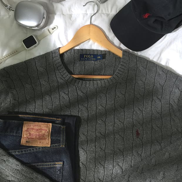 (MAN) 폴로랄프로렌 니트 스웨터 XL 