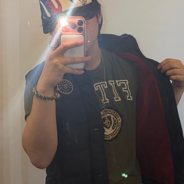 아베크롬비 빈티지 패딩 조끼