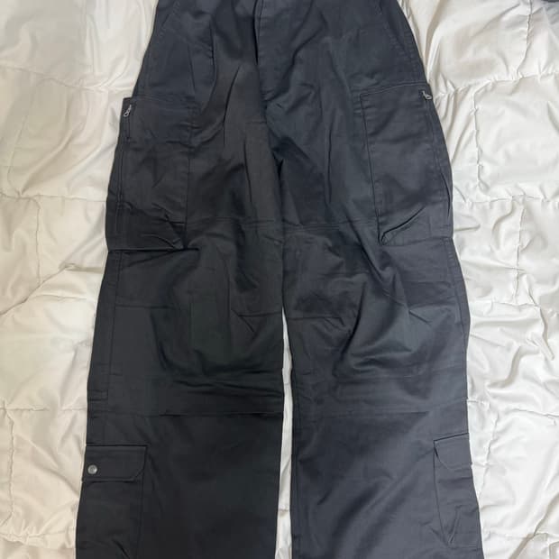 해칭룸 Zip Cargo Work Pants Black 3