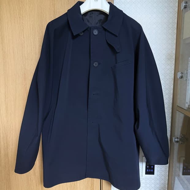 STU 돌먼 하프코트 네이비 L 