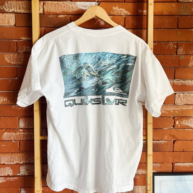 Quicksilver art tee XL 90s 00s