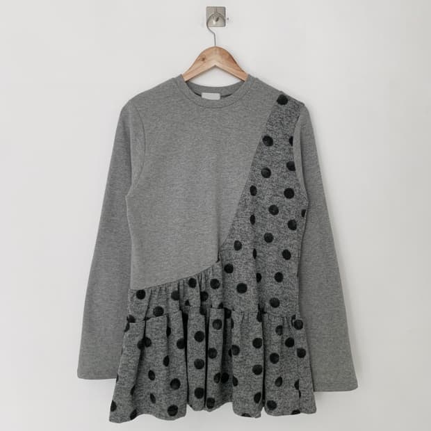 도트 티셔츠 (레이어드원피스)