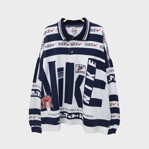 90's Nike X CPFM 럭비티셔츠