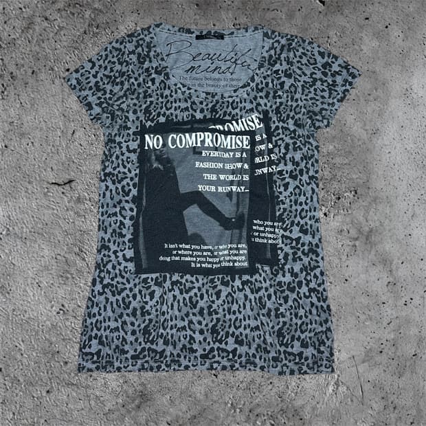 Vkei leopard printing top