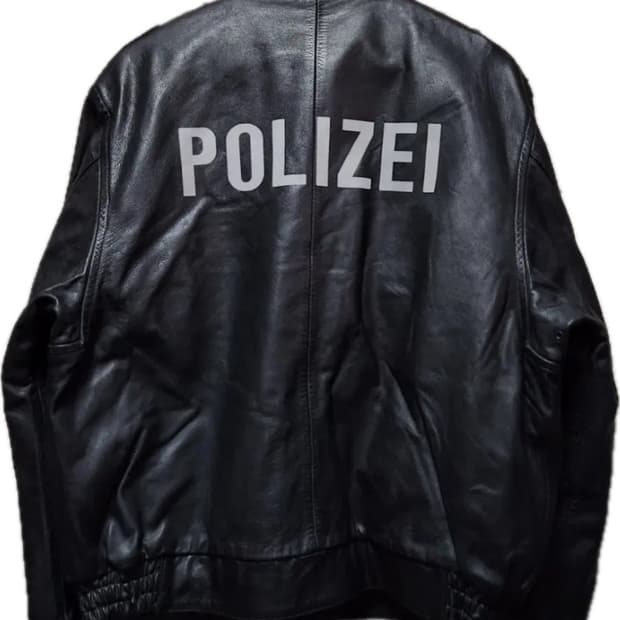 POLIZEI 폴리자이 독일경찰 가죽자켓