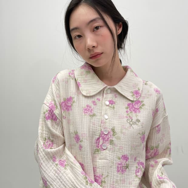 콜로신스 TULIP COLLAR OVERSIZED SHIRTS 