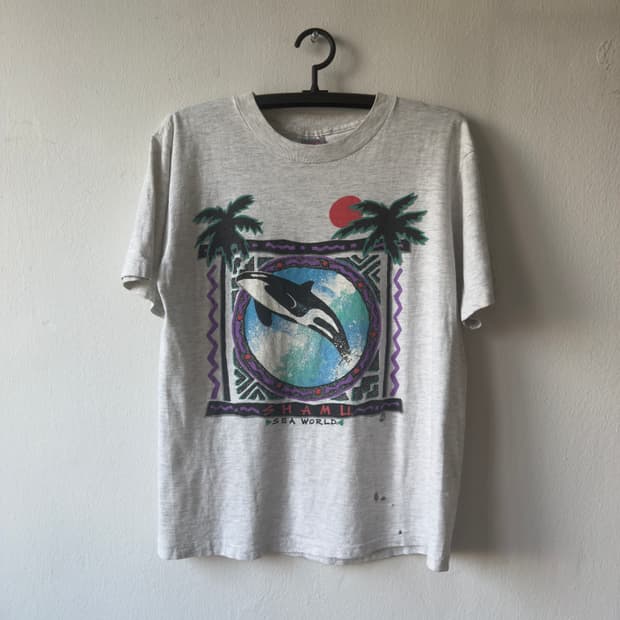 90s shamu sea world 샤무 빈티지 티셔츠