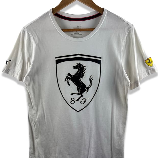 페라리X퓨마 프린팅 반팔티셔츠2572