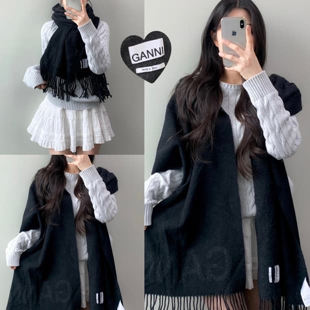 GANNI 가니 머플러