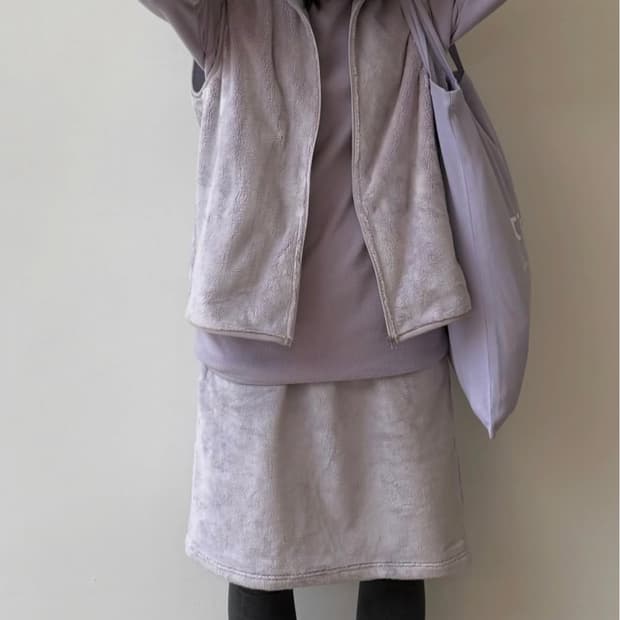 지초이 컴포트 25-004 라벤더 치마