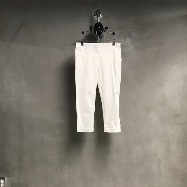 프라다 코튼 팬츠 화이트 42(W)