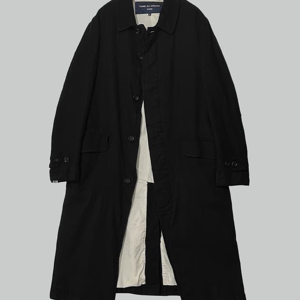 꼼데가르송 옴므 축융 울 맥코트 블랙