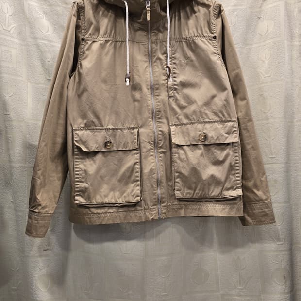 아디다스 라이트코트 베이지 후드집업 사파리 자켓 95