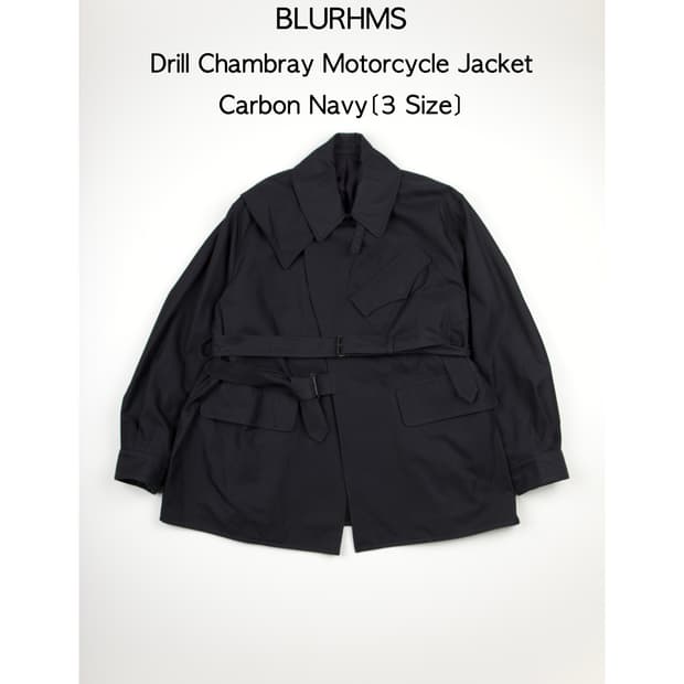 BLURHMS 드릴 샴브레이 모터사이클 카본네이비