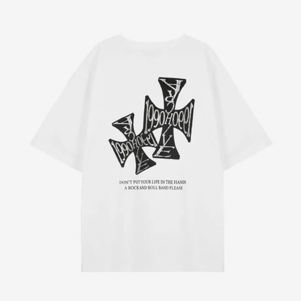 Etce 1990 CROSS T-SHIRT (WHITE)