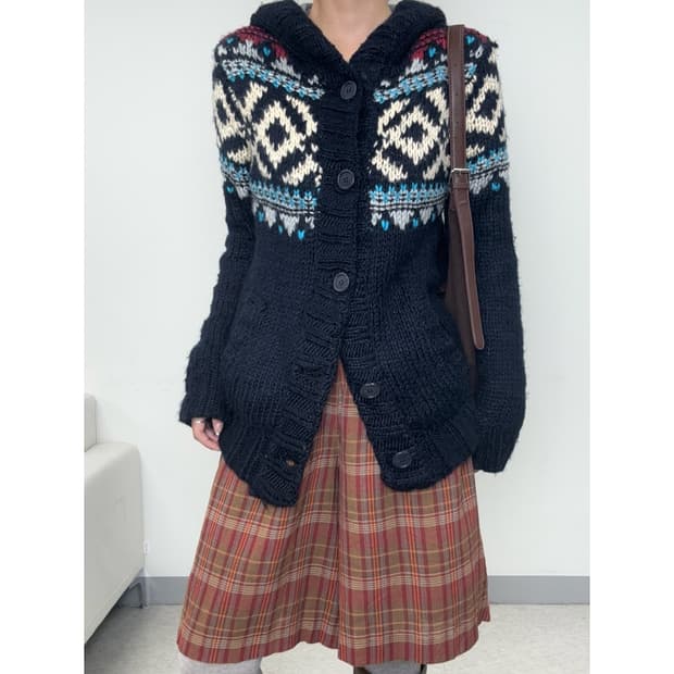 빈티지 노르딕 가디건