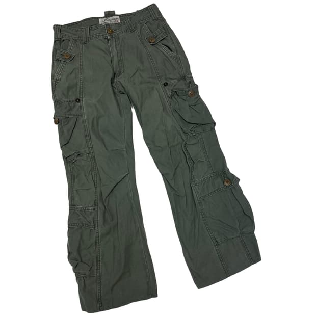 Vintage 카키멀티포켓카고팬츠 29