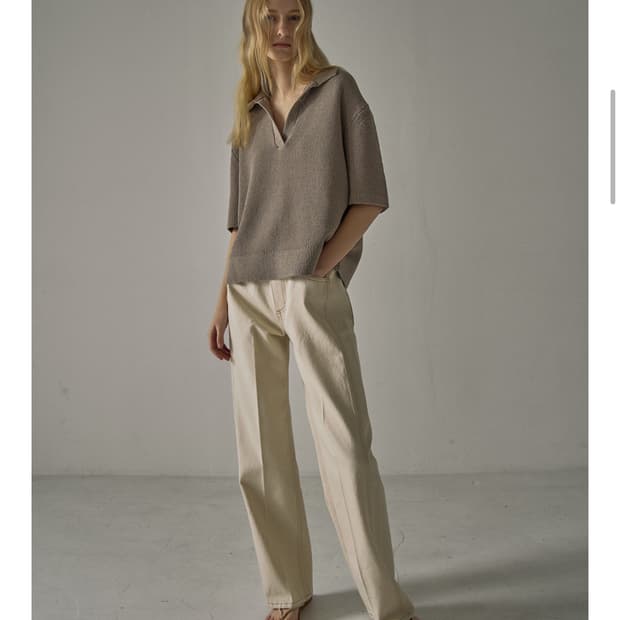 파사드패턴 클래식데님 에크루 xs