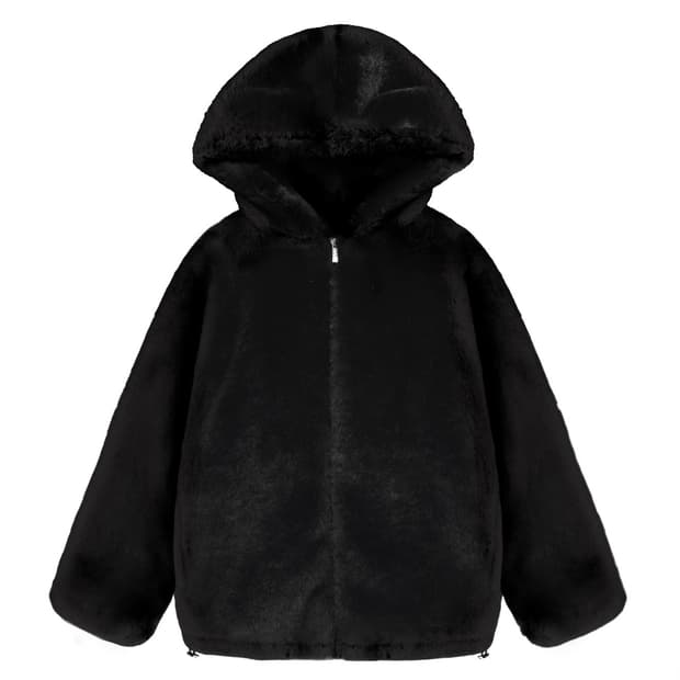 클리시어 kleesier 피치 푸딩 퍼 자켓 판매해요 퍼자켓 퍼후드 코트