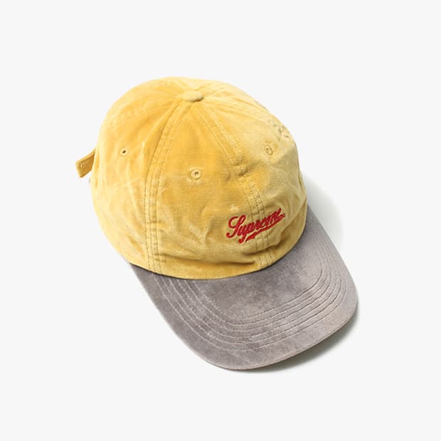  SUPREME "Yellow Velvet Cap"