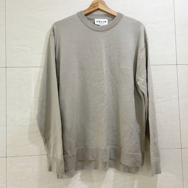 솔리드옴므 / 베이직 풀오버 니트, 남성 니트 / 48(100)
