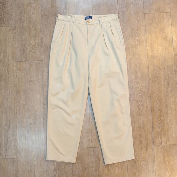 80s 폴로 랄프로렌 투턱 치노 팬츠