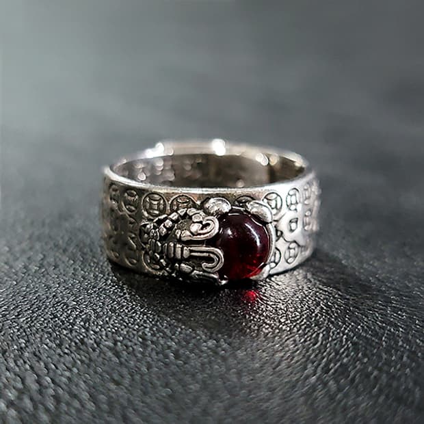 비휴 실버 남자 엔틱 빈티지 명품 행운 재물운 금전운 반지