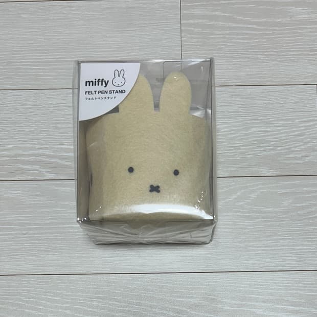 미피 펠트 펜 스탠드 펜꽂이 베이지